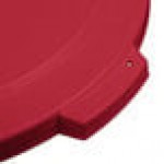 Carlisle 84104505 Bronco 44 Gallon Red Flat Round Trash Can Lid Carlisle 84104505 Bronco 44 Gallon Red Flat Round Trash Can Lid