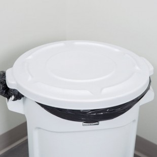 Rubbermaid® FG261960WHT BRUTE 20 Gallon White Round Trash Can Lid