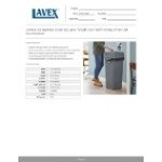 Lavex 23 Gallon Gray Square Trash Can with Drop Shot Lid