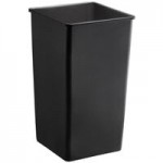 Lavex 23 Gallon Gray Square Trash Can with Drop Shot Lid