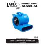 Lavex 2-Speed Compact Air Mover with GFCI Power Outlets - 1/3 hp
