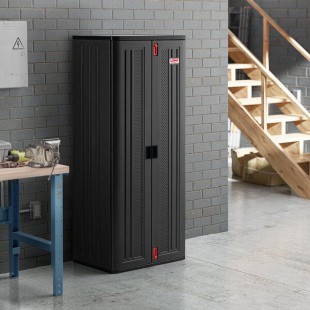 Suncast BMCCPD7204 Dark Gray 5-Shelf Heavy-Duty Tall Storage Cabinet - 30
