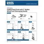 Lavex 133 lb. Aluminum Folding Hand Truck with 5