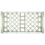 Vollrath 52821 Signature Half-Size Light Green 10-Compartment 7 3/16