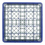 Noble Warewashing 25-Compartment Gray Full-Size Glass Rack with 3 Blue Extenders Noble Warewashing 25-Compartment Gray Full-Size Glass Rack with 3 Blue Extenders