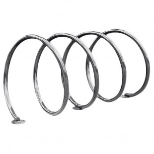 Paris Furnishings 4 Loop Powder Coated Surface Mount Bike Rack