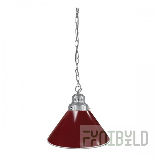 Holland Bar Stool BL1CHBurg Burgundy Pendant Light with Chrome Finish - 120V