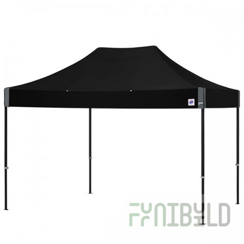 E-Z Up END3ABK15KBK Endeavor Instant Shelter 10' x 15' Black Canopy with Matte Black Frame