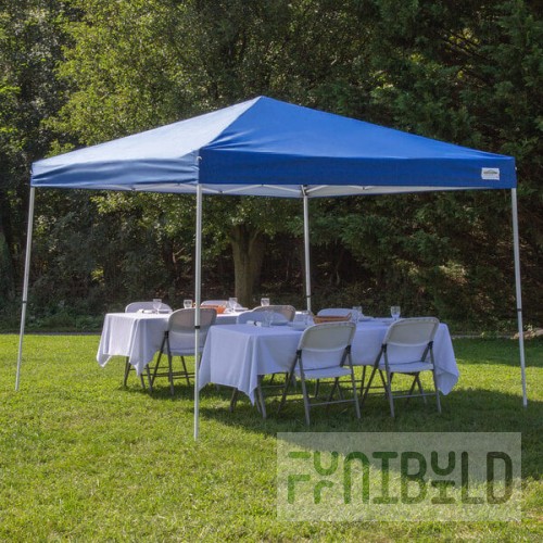 Caravan Canopy 21007900020 V-Series Pro 2 10' x 10' Blue Straight Leg Instant Canopy
