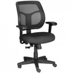 Eurotech Seating MFT945SL-5806 Apollo Black Fabric / Mesh Multi-Function Mid Back Swivel Office Chair with Seat Slider Eurotech Seating MFT945SL-5806 Apollo Black Fabric / Mesh Multi-Function Mid Back Swivel Office Chair with Seat Slider