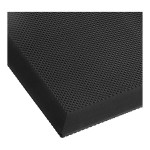 Lavex 3' x 5' Heavy-Duty Black Grease-Resistant Anti-Fatigue Closed-Cell Nitrile Rubber Floor Mat - 3/4