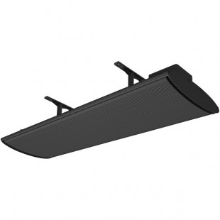 Aura Shadow Black Aluminum No-Light Electric Infrared Heater - 120V, 1500W