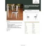 Lancaster Table & Seating Alloy Pearl White Indoor Cafe Chair with Black Wood Seat Lancaster Table & Seating Alloy Pearl White Indoor Cafe Chair with Black Wood Seat