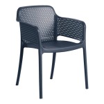 Lancaster Table & Seating Rio Sea Blue Resin Arm Chair Lancaster Table & Seating Rio Sea Blue Resin Arm Chair
