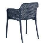 Lancaster Table & Seating Rio Sea Blue Resin Arm Chair Lancaster Table & Seating Rio Sea Blue Resin Arm Chair