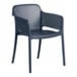 Lancaster Table & Seating Rio Sea Blue Resin Arm Chair Lancaster Table & Seating Rio Sea Blue Resin Arm Chair