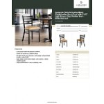 Lancaster Table & Seating Black Finish Ladder Back Chair with 2 1/2 Lancaster Table & Seating Black Finish Ladder Back Chair with 2 1/2