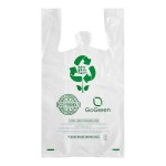 Choice 1/6 Standard Size 3 Mil Clear Reusable Extra Heavy-Duty Plastic T-Shirt Bag - 150/Case Choice 1/6 Standard Size 3 Mil Clear Reusable Extra Heavy-Duty Plastic T-Shirt Bag - 150/Case