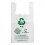 Choice 1/6 Standard Size 3 Mil Clear Reusable Extra Heavy-Duty Plastic T-Shirt Bag - 150/Case Choice 1/6 Standard Size 3 Mil Clear Reusable Extra Heavy-Duty Plastic T-Shirt Bag - 150/Case