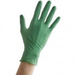 Showa Green Biodegradable Nitrile 4 Mil Powder-Free Gloves - Large - 100/Box Showa Green Biodegradable Nitrile 4 Mil Powder-Free Gloves - Large - 100/Box