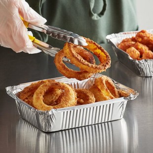 Choice 1.5 lb. Oblong Deep Foil Take-Out Container - 500/Case Choice 1.5 lb. Oblong Deep Foil Take-Out Container - 500/Case