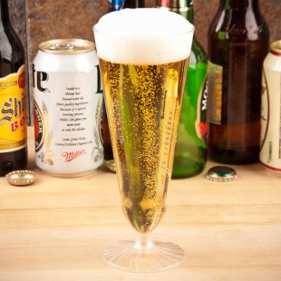 WNA Comet SW12 12 oz. 2-Piece Plastic Pilsner Cup - 10/Pack