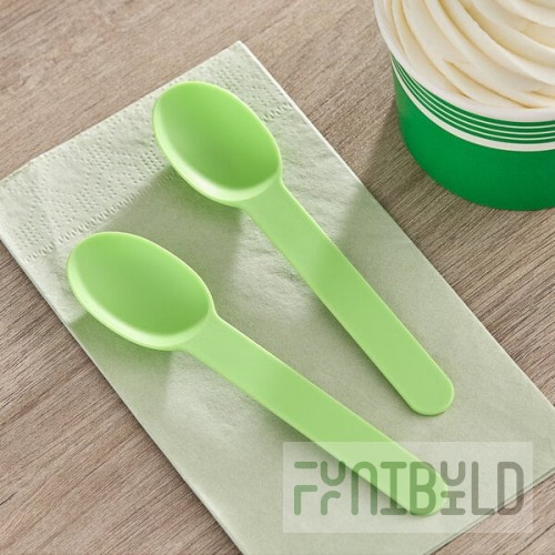 Choice Lime Green Heavy Weight Polypropylene Plastic Frozen Yogurt Spoon - 1,000/Case