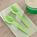 Choice Lime Green Heavy Weight Polypropylene Plastic Frozen Yogurt Spoon - 1,000/Case