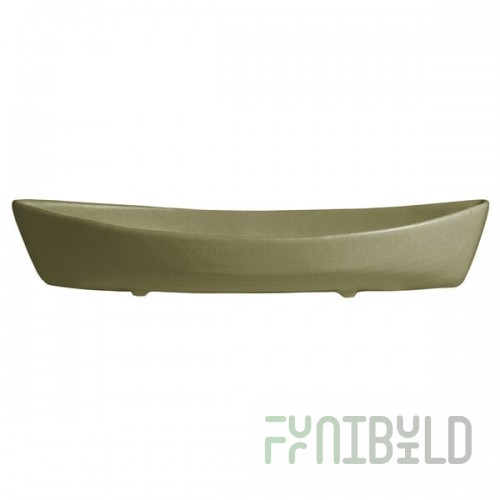 G.E.T. Enterprises BT031WG Bugambilia 6.9 Qt. Classic Textured Finish Willow Green Resin-Coated Aluminum Deep Boat