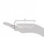 Tuxton BWZ-040B Healthcare 4 oz. Bright White Rectangle China Sauce Dish - 24/Case