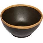 GET B-55-CRM Pottery Market 4.5 oz. Glazed Cream Melamine Ramekin with Brown Trim - 48/Case GET B-55-CRM Pottery Market 4.5 oz. Glazed Cream Melamine Ramekin with Brown Trim - 48/Case