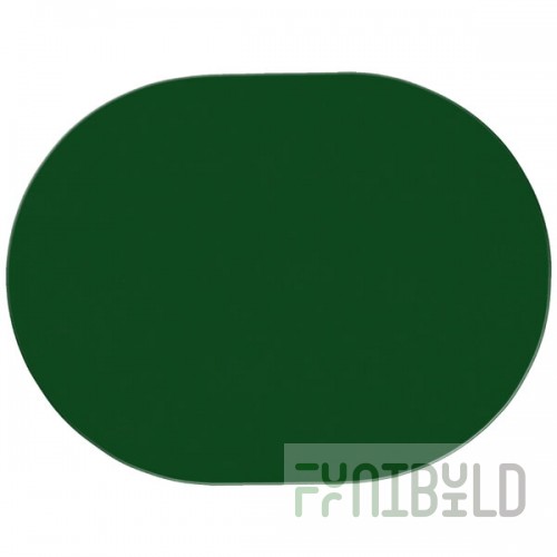 H. Risch, Inc. PLACEMATOVAL17X13GREEN 17