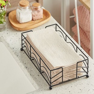 Choice Beige Customizable Linen-Feel 1/6 Fold Guest Towel 12 Choice Beige Customizable Linen-Feel 1/6 Fold Guest Towel 12