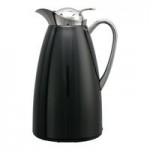 Service Ideas Classy 33.8 oz. Chrome Stainless Steel Glass Insulated Coffee Carafe / Server with Push-Button Lid CJZ1CH Service Ideas Classy 33.8 oz. Chrome Stainless Steel Glass Insulated Coffee Carafe / Server with Push-Button Lid CJZ1CH