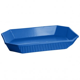 TableCraft CW2020CBL 13 Qt. Cobalt Blue Cast Aluminum Octagon Casserole Dish