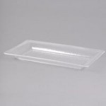 American Metalcraft CRGSQ73 58 oz. Square Clear Rain-Splashed Styrene Bowl