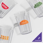 GET 8805-1-CL Spektrum 5 oz. Clear Customizable SAN Plastic Tumbler - 72/Case GET 8805-1-CL Spektrum 5 oz. Clear Customizable SAN Plastic Tumbler - 72/Case