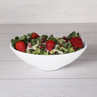 Elite Global Solutions M127 Moderne Display White 2.25 qt. Large Oblong Bowl