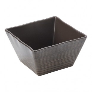 American Metalcraft 23 oz. Square Walnut Melamine Bowl American Metalcraft 23 oz. Square Walnut Melamine Bowl