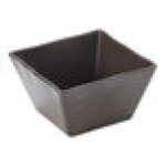 American Metalcraft 23 oz. Square Walnut Melamine Bowl