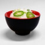 Elite Global Solutions JW452T 12 oz. Karma Black and Red Round Two-Tone Melamine Bowl - 6/Case