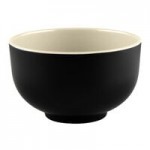 Elite Global Solutions JW452T 12 oz. Karma Black and Red Round Two-Tone Melamine Bowl - 6/Case