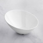Acopa 20 oz. Blue Slanted Melamine Bowl