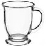 Acopa 16 oz. Customizable Clear Glass Cafe Mug - 12/Case