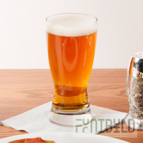 Libbey 1178HT Hourglass 10 oz. Customizable Rim Tempered Pilsner Glass - 24/Case