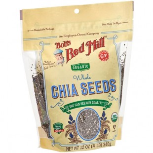 Bob's Red Mill Organic Whole Chia Seeds 12 oz. - 5/Case Bob's Red Mill Organic Whole Chia Seeds 12 oz. - 5/Case