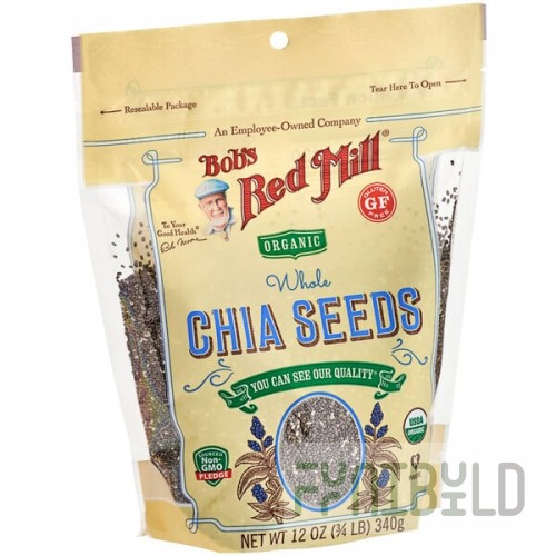 Bob's Red Mill Organic Whole Chia Seeds 12 oz. - 5/Case