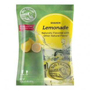 Big Train 2 lb. Shaken Lemonade Drink Mix - 5/Case Big Train 2 lb. Shaken Lemonade Drink Mix - 5/Case