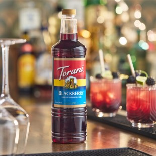 Torani Blackberry Flavoring / Fruit Syrup Plastic Bottle 1 Liter - 6/Case Torani Blackberry Flavoring / Fruit Syrup Plastic Bottle 1 Liter - 6/Case