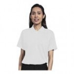 Uncommon Chef 51TJ01-R Women's Customizable White Short Sleeve Moisture Wicking Polo Shirt - Polyester - 2X